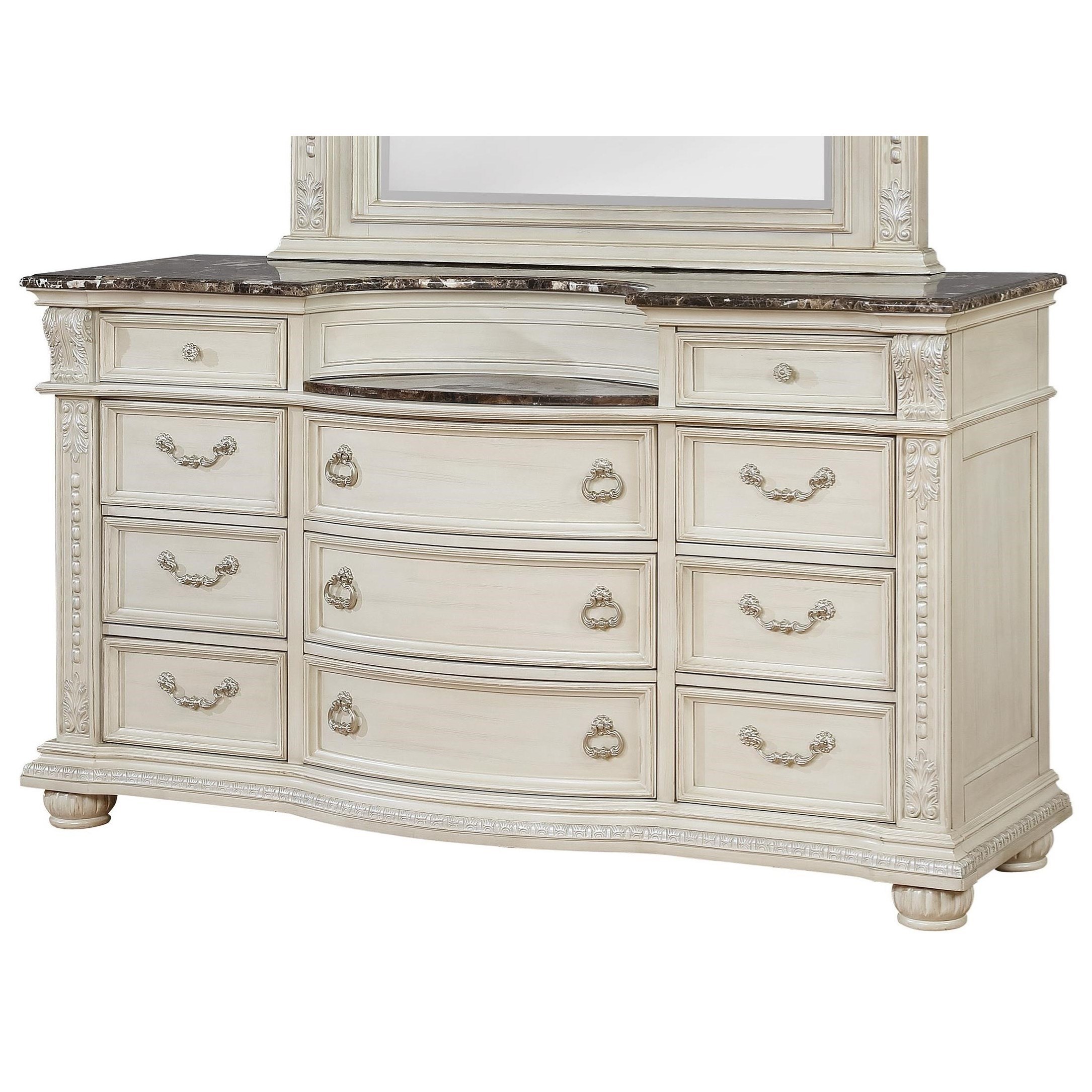 Crown Mark Stanley Traditional Dresser Royal Furniture Dressers